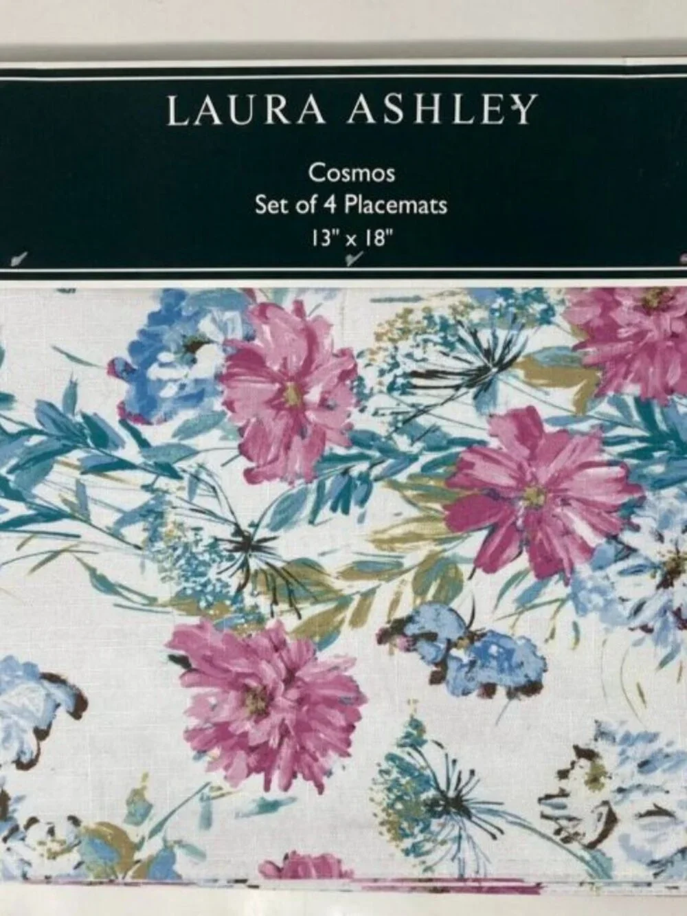 4 ~ Laura Ashley - 'Cosmos' - placemats ~ 13